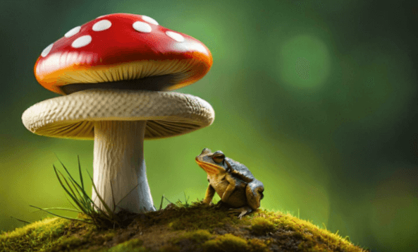 Mushroom:7ziqkivryto= Cute Frog