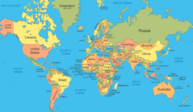 World Map: a Clickable Map of World Countries :-)