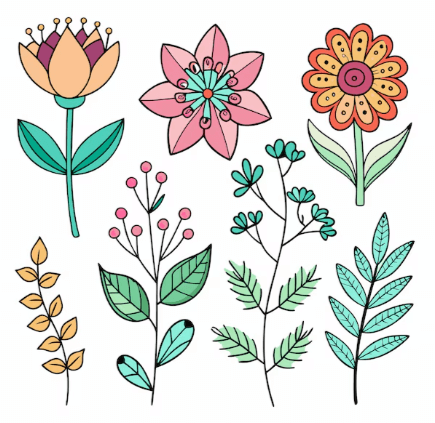 Art:39yh0rcpswc= Flower Doodles