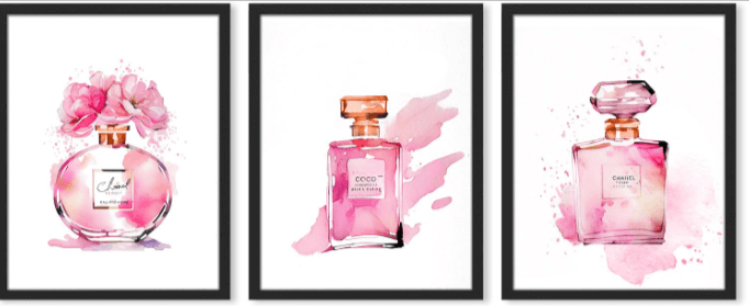 Chanel Coco Mademoiselle Perfume Art: Canvas Prints, Frames & Posters