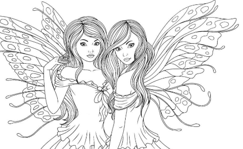 Free Printable:2izynqvuexi= Fairy Coloring Pages