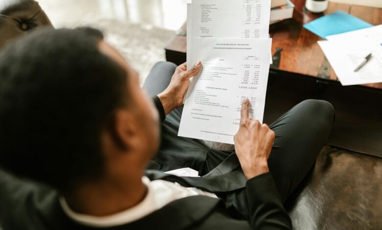 account details summary overview